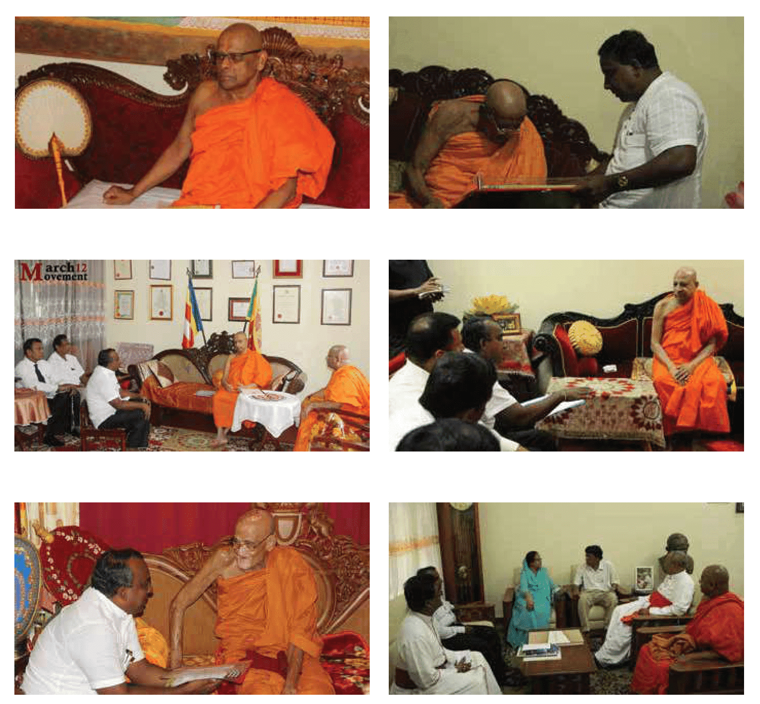 Blessings of Religious Leaders for the March 12 Movement