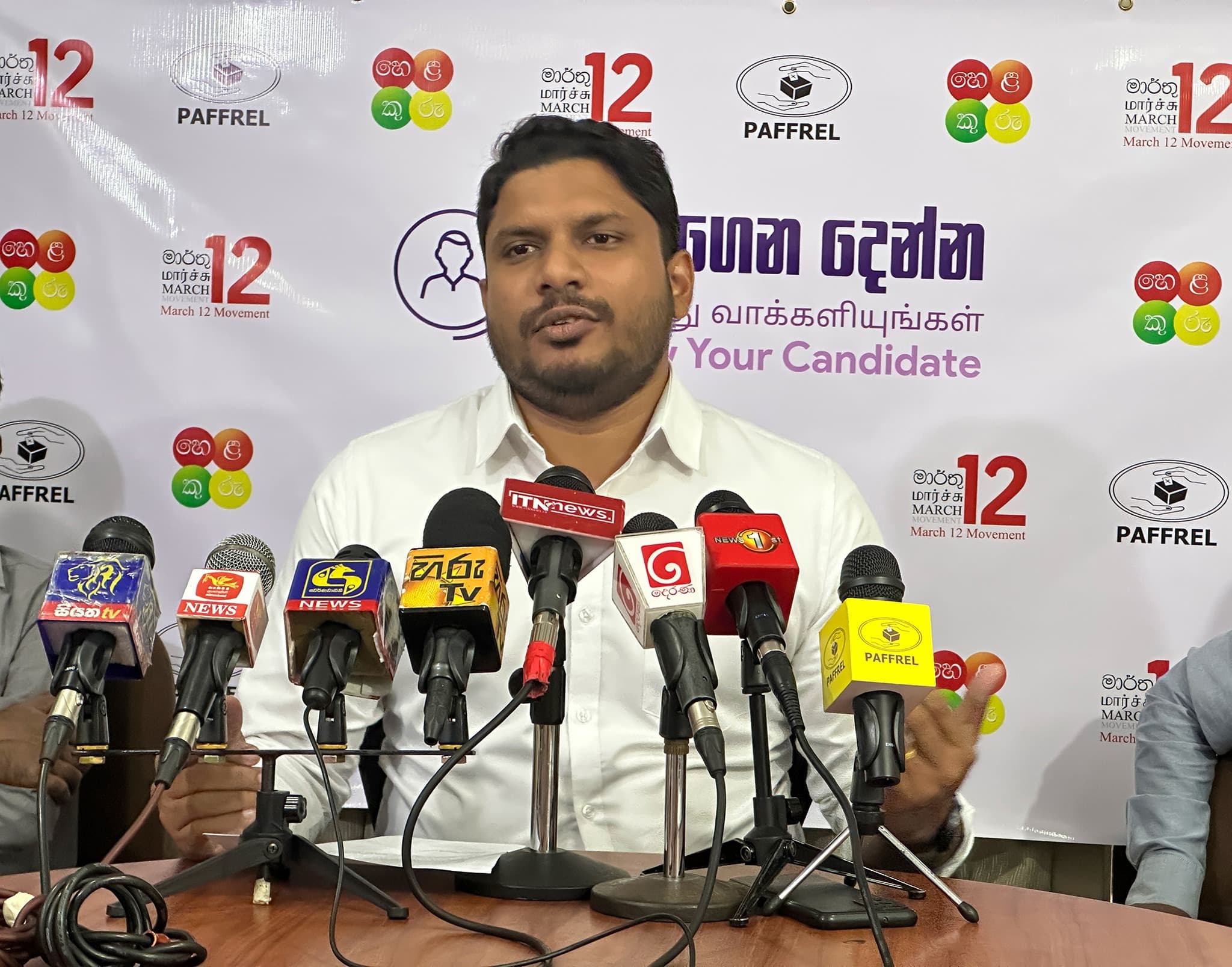 PAFFREL, March 12 Movement, and Helakuru Institute Signed MoU to Publish Candidate Information for 2024 Parliamentary Elections - image 3