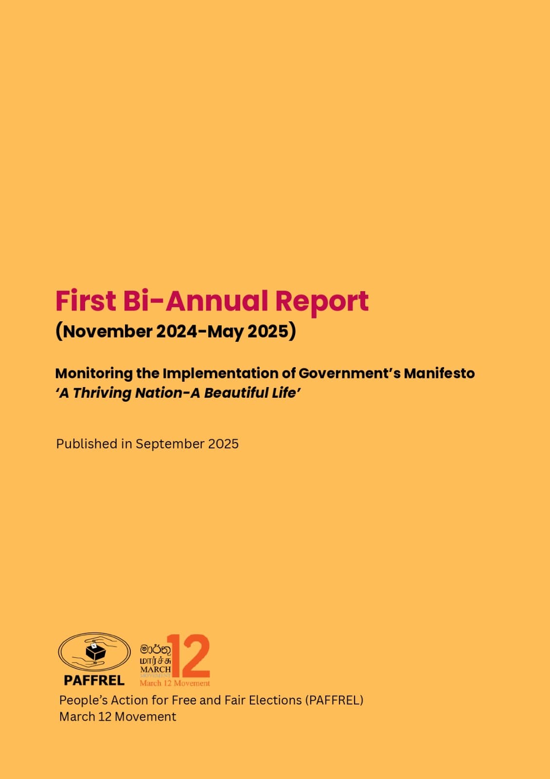 Launching Bi-Annual Report